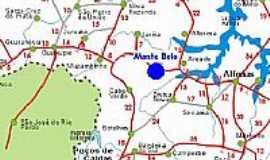 Monte Belo - Mapa