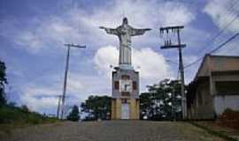 Rio Novo - Relgio e Cristo em Rio Novo-Foto:joo walfrido