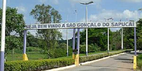 So Gonalo do Sapuca-MG-Prtico de entrada da cidade-Foto:Terceiro Tempo