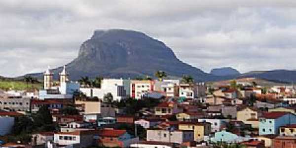 Barra da Estiva-BA-Vista da cidade e o Morro do Ouro-Foto:Wilker Porto