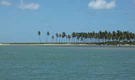 Barra do Jacupe - Barra do Jacuipe-BA-Encontro do rio e o mar-Foto:Peterson Cunha