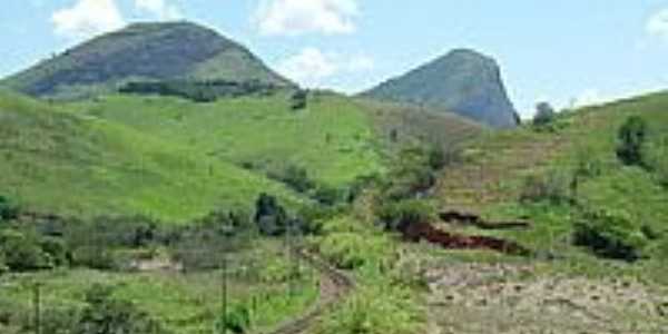 Ferrovia e montanhas em Simo Pereira-Foto:montanha