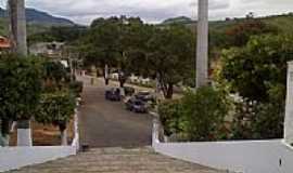 Sobral Pinto - Vista da praa  partir da escadaria da Igreja em Sobral Pinto-Foto:Raymundo P Netto