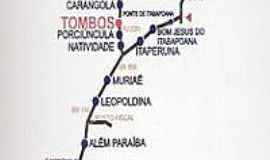 Tombos - Mapa