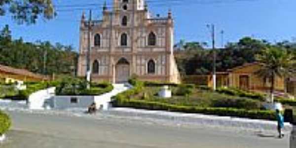 Praa e Igreja de Santo Antnio em Vargem Linda-Foto:zedavargem@hotmail.c...