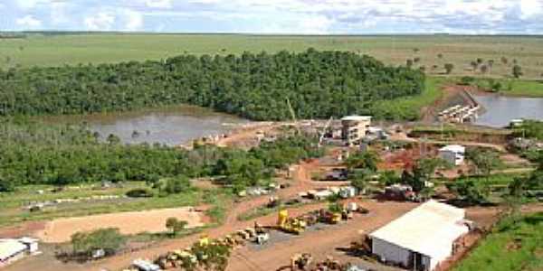 Alto Sucuri-MS-Construo da Barragem-Foto:Ademar - Triunfo 