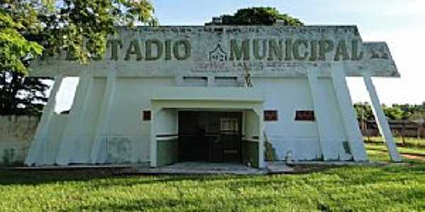 Anaurilndia-MS-Entrada do Estdio de Futebol Lzaro Severino da Silva-Foto:Idelfonso Alves