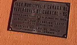 Caracol - Placa - Prefeitura