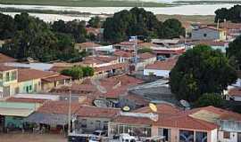 Bem-Bom - Bem Bom-BA-Vista parcial da cidade com o rio ao fundo-Foto:Gildesio Barbosa 