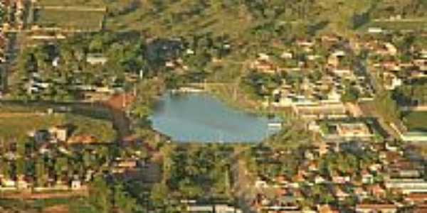 Araputanga-MT-Vista area do Lago e a cidade