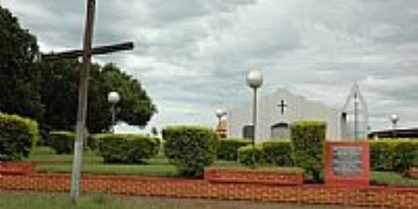 Igrerja Santo Antnio na Vila Monte Castelo D'Oeste municpio de Glria D'Oeste-Foto:Eduardo Gomes de Andrade