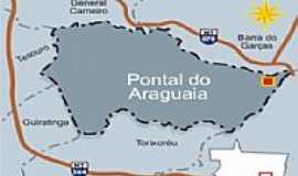 Pontal do Araguaia - Mapa de localizao