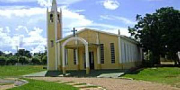 Igreja Matriz Nossa Senhora da Abadia na cidade de Ribeirozinho-Foto:Eduardo Gomes de Andrade