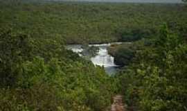 Vale de So Domingos - Cachoeira no Rio Guapor em Vale de So Domingos-MT-Foto:elizeualmeidafesa