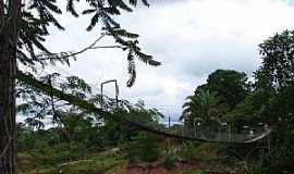 Tesouro - Tesouro-MT-Ponte Pnsil sobre o Rio Garas-Foto:Rogrio Salles