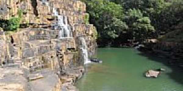 Cachoeira da Usina So Domingos em Torixoru-MT-Foto:elizeualmeidafesa