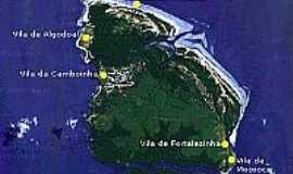 Algodoal - Mapa de Localizao da Ilha de Algodoal