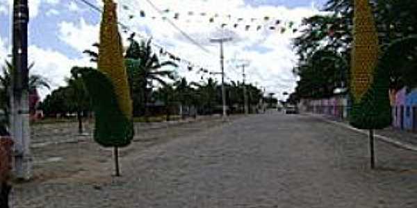 Caldas do Jorro-BA-Avenida central-Foto:pt.wikipedia.