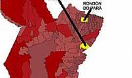 Rondon do Pará - Mapa de Localização - Rondon do Pará-PA