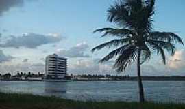 Salinpolis - O lago e a cidade de Salinpolis-Foto:Carlos Macapuna