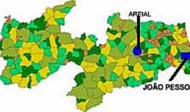 Areial - Mapa de Localizao - Areial-PB