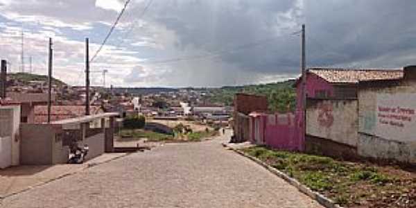 Aroeiras-PB-Rua e vista parcial da cidade-Foto:Facebook