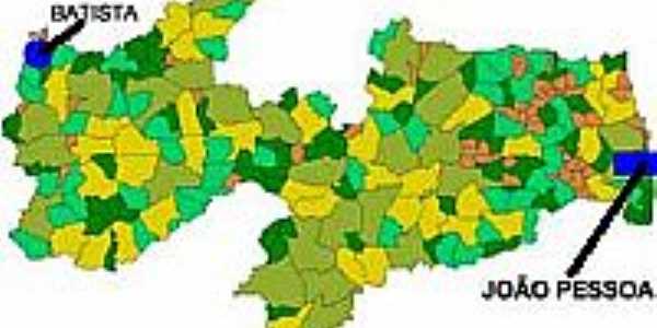 Mapa de Localizao - Bernardino Batista-PB