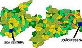 Boa Ventura - Mapa de Localizao - Boa Ventura-PB