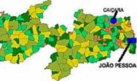 Caiara - Mapa de Localizao - Caiara-PB