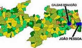 Caldas Brando - Mapa de Localizao - Caldas Brando-PB