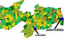 Carabas - Mapa de Localizao - Carabas-PB