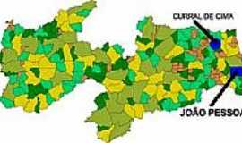 Curral de Cima - Mapa de Localizao - Curral de Cima-PB