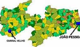 Curral Velho - Mapa de Localizao - Curral Velho-PB