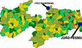 Frei Martinho - Mapa de Localizao - Frei Martinho-PB