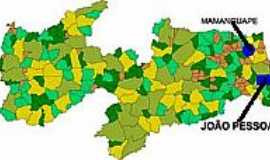 Mamanguape - Mapa de Localizao - Mamanguape-PB