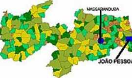 Massaranduba - Mapa de Localizao - Massaranduba-PB