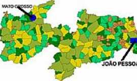 Mato Grosso - Mapa de Localizao - Mato Grosso-PB