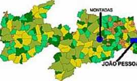 Montadas - Mapa de Localizao - Montadas-PB