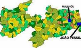 Mulungu - Mapa de Localizao - Mulungu-PB