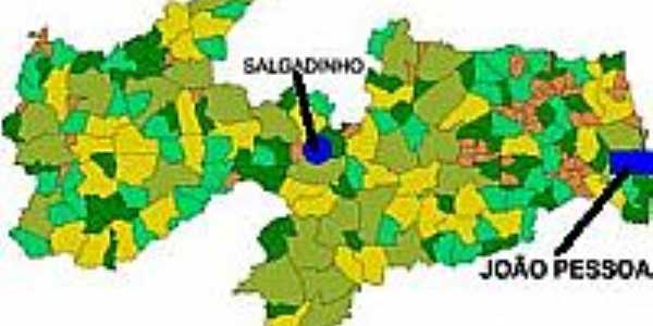 Mapa de Localizao - Salgadinho-PB