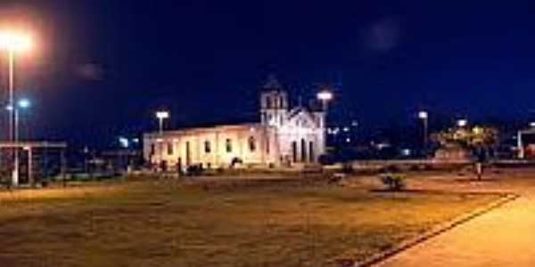 Praa Divina Pastora e Igreja Matriz de Cardeal da Silva-BA-Foto:cardealdasilva.