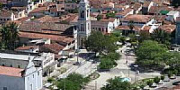 Vista area da Igreja e Praa Getlio Vargas em Santa Rita-Foto:marcelomoura