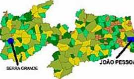 Serra Grande - Mapa de Localizao - Serra Grande-PB