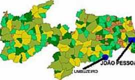 Umbuzeiro - Mapa de Localizao - Umbuzeiro-PB