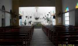 Coaraci - Interior da Igreja de Na. Sra. de Lourdes-Coaraci, Por REGINA MARIA CAMPOS PIMENTEL