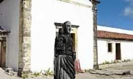 Itamarac - Escultura em madeira no interior do Forte de Itamarac-PE-Foto:Emerson R. Zamprogno