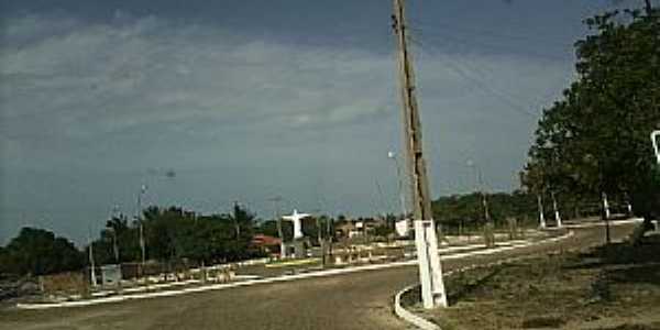 Cajueiro da Praia-PI-Cristo na entrada da cidade-Foto:Joo Ananias