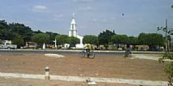 Praa e Igreja-Foto:Evaldo Crane