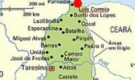 Luis Correia - mapa
