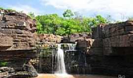 Novo Santo Antnio - Cachoeira Rosrio em Novo Santo Antnio-PI-Foto:Juscelreis